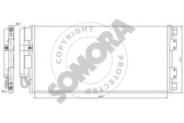 Конденсатор, кондиционер SOMORA 150160A