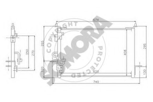 Конденсатор, кондиционер SOMORA 151260