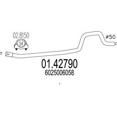 Труба выхлопного газа CIA 17746