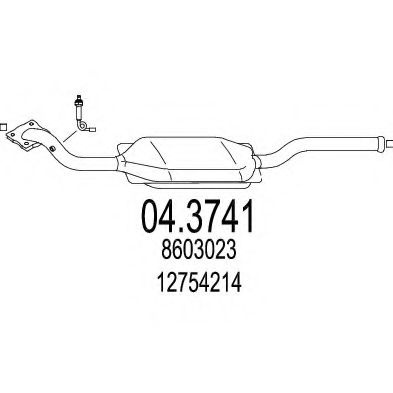Катализатор MTS 04.3741