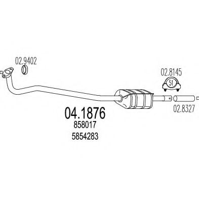 Катализатор MTS 04.1876