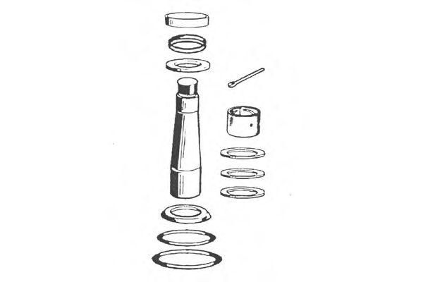 Ремкомплект, шкворень поворотного кулака OCAP 0927458