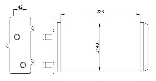 Теплообменник, отопление салона NRF 53214