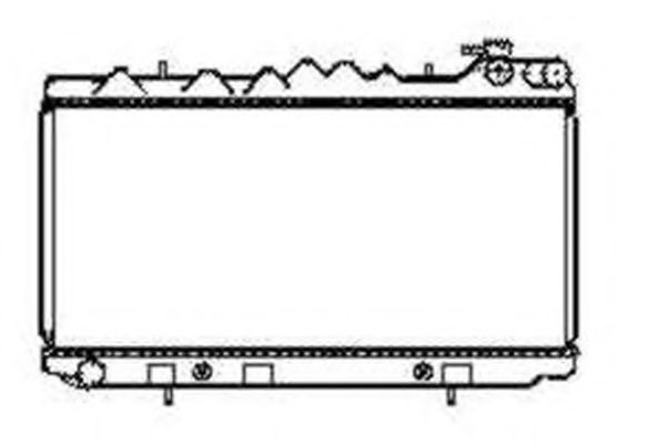 Радиатор, охлаждение двигателя NRF 53636