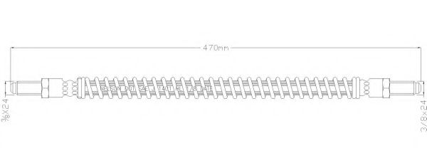 Тормозной шланг REMKAFLEX 1057