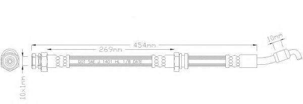 Тормозной шланг REMKAFLEX 2683