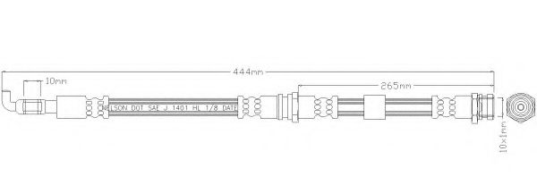 Тормозной шланг REMKAFLEX 2867