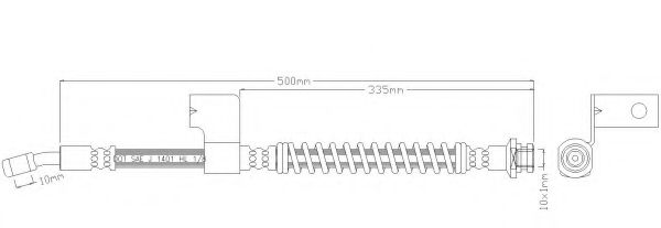 Тормозной шланг REMKAFLEX 3758