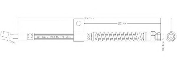 Тормозной шланг REMKAFLEX 3762