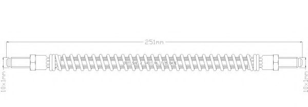 Тормозной шланг REMKAFLEX 6214