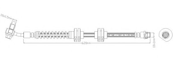 Тормозной шланг REMKAFLEX 7081