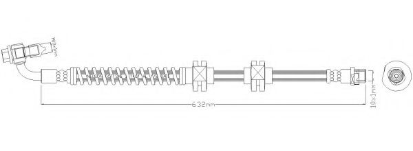 Тормозной шланг REMKAFLEX 7093
