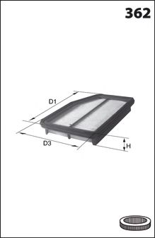 Воздушный фильтр MECAFILTER ELP9402