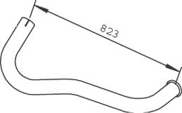 Труба выхлопного газа DINEX 53692