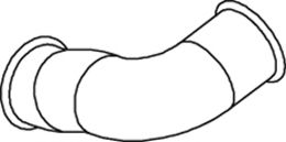 Труба выхлопного газа DINEX 66129