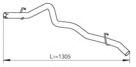 Труба выхлопного газа DINEX 29629
