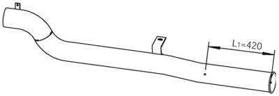 Труба выхлопного газа DINEX 21730