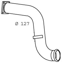 Труба выхлопного газа DINEX 21283