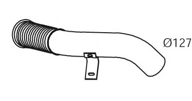 Труба выхлопного газа DINEX 21281