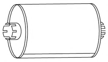 Средний / конечный глушитель ОГ DINEX 23300