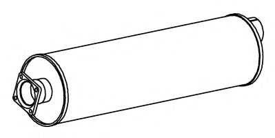 Средний / конечный глушитель ОГ DINEX 44307