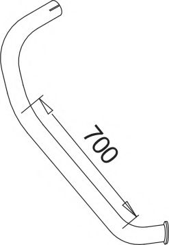 Труба выхлопного газа DINEX 52723