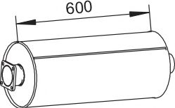 Средний / конечный глушитель ОГ DINEX 62309