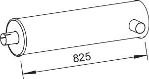 Средний / конечный глушитель ОГ ZARA 9562