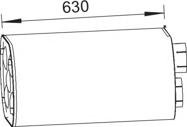 Средний / конечный глушитель ОГ ZARA 10085