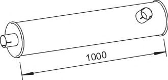 Средний / конечный глушитель ОГ DINEX 64444