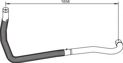 Труба выхлопного газа DINEX 64520