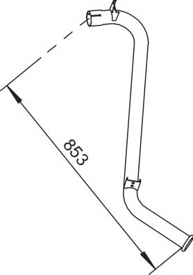 Труба выхлопного газа DINEX 52641