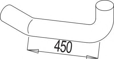 Труба выхлопного газа DINEX 68222