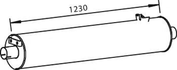 Средний / конечный глушитель ОГ ZARA 741