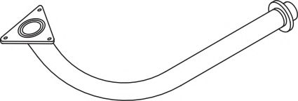 Труба выхлопного газа DINEX 80119