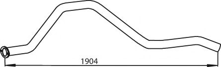 Труба выхлопного газа DINEX 39701