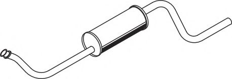 Средний / конечный глушитель ОГ DINEX 50335