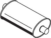 Средний / конечный глушитель ОГ DINEX 50480