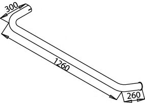Труба выхлопного газа BORGES 3663