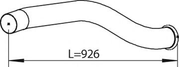 Труба выхлопного газа DINEX 81239