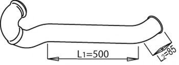 Труба выхлопного газа DINEX 81623