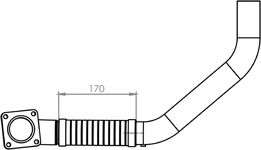 Труба выхлопного газа DINEX 12559