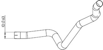 Труба выхлопного газа DINEX 29641