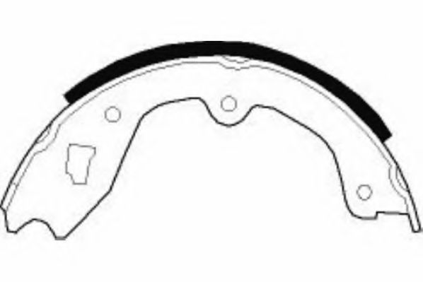 Комплект тормозных колодок, стояночная тормозная система NECTO N1560