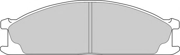 Комплект тормозных колодок, дисковый тормоз NECTO FD6566V