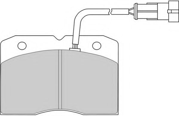 Комплект тормозных колодок, дисковый тормоз NECTO FD6806V