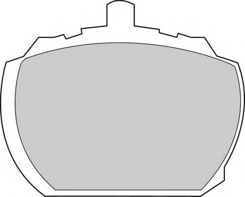 Комплект тормозных колодок, дисковый тормоз NECTO FD571V