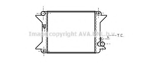 Радиатор, охлаждение двигателя AVA QUALITY COOLING CN2001