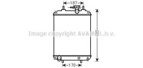 Радиатор, охлаждение двигателя AVA QUALITY COOLING DU2066