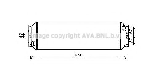 масляный радиатор, двигательное масло AVA QUALITY COOLING MN3063